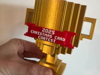Minecraft Style Trophy - Low Support & Customizable