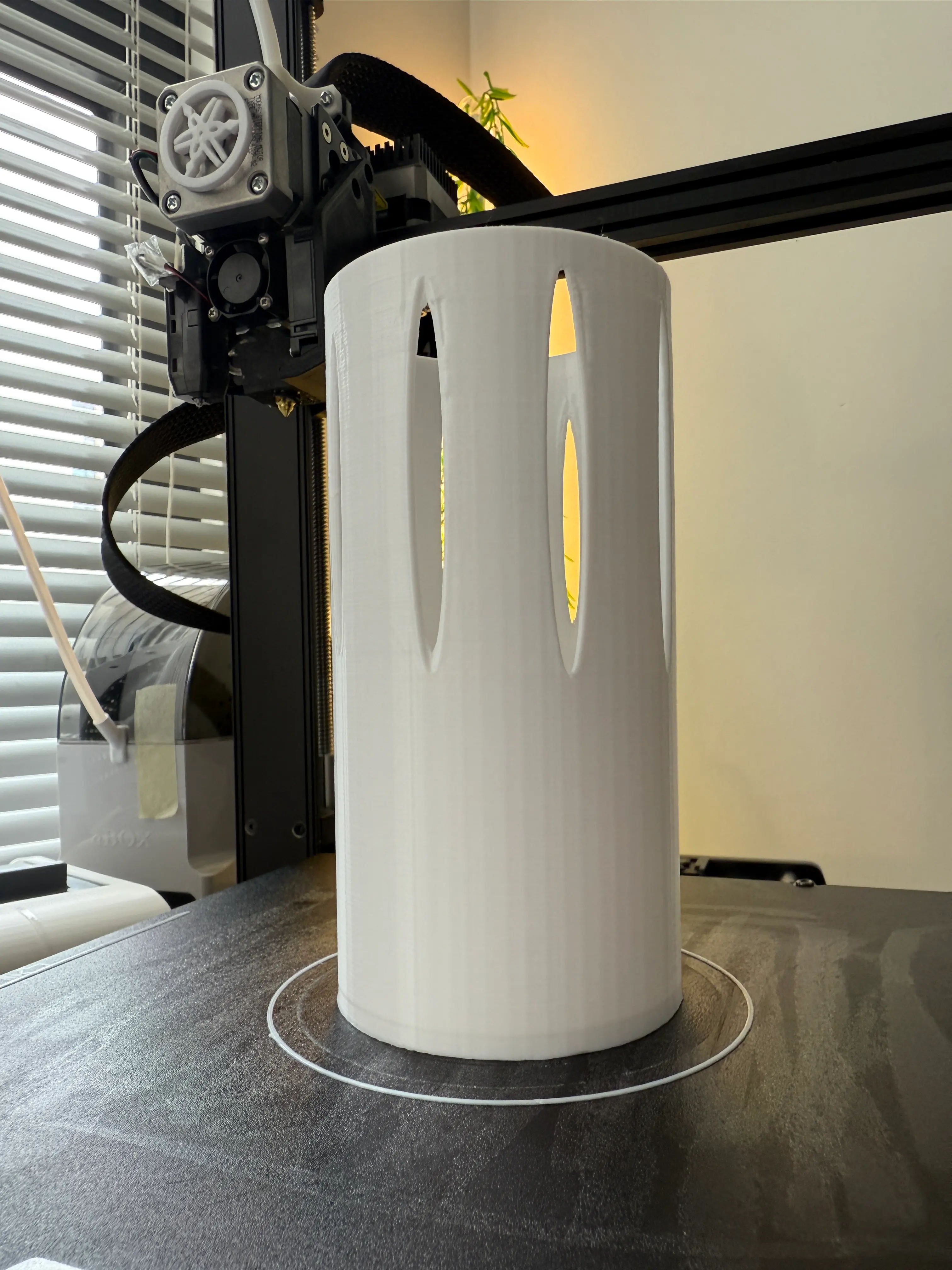 Elegant Modern Vase with Organic Cutouts