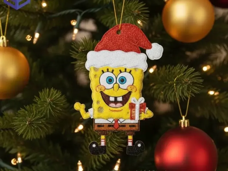 christmas ornament / sponge bob