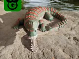 Sarcosuchus, SuperCroc Flexi (Multicolor 3mfs included)-5