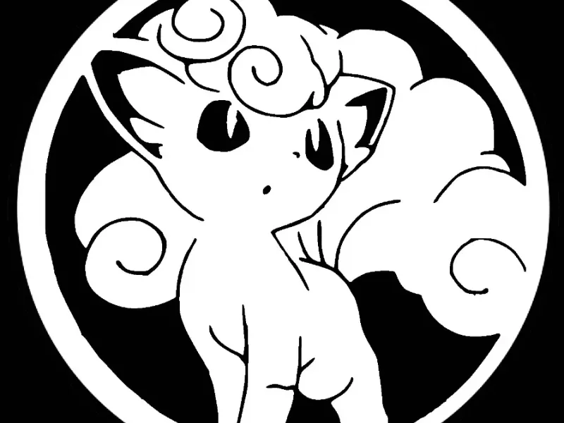 Alolan Vulpix Ornament + stencil