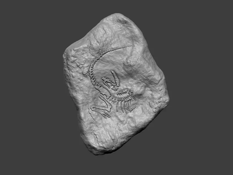 Tyrannosaur Komple Mineral Fosili - Gerçekçi Yazdırılabilir R