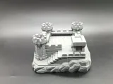 Fantasy Dwarf Castle Mini Terrain -Tabletop RPG DnD-1