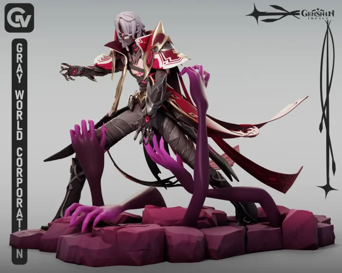 Characters & Creatures STL Download - Rerir | Genshin Impactby Gray ...