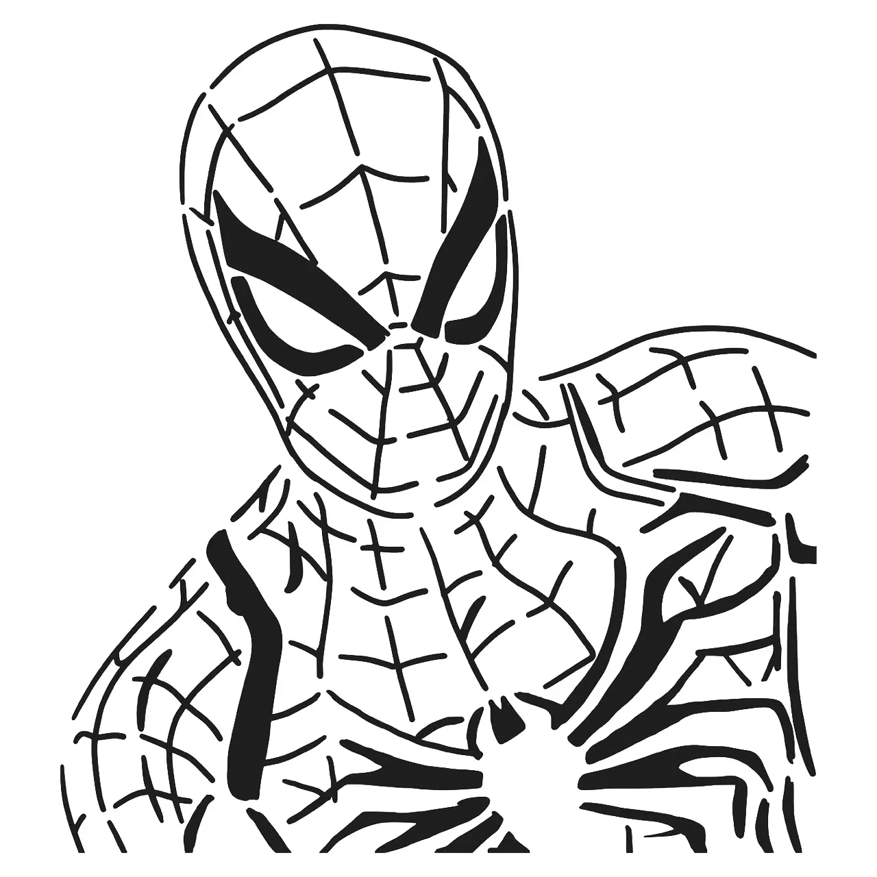 Spiderman Schablone 8