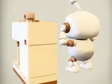 Confused Robot Coffee Machine Scene Funny Model-7