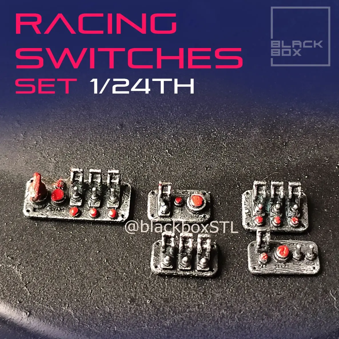 Racing Switches Set for modelkit and diecast 1-24th scale
