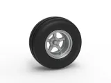 Front tractor wheel Version 5 Scale 1:25-5
