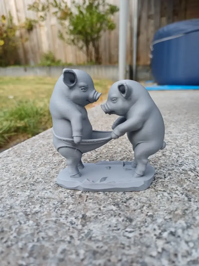 3D Printer Files | 3MF File | Piggy Catapult (Team Bacon!) | Creality Cloud