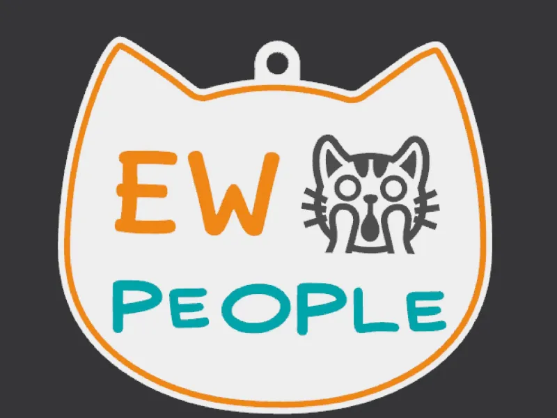 Cat Decoration "EW PEOPLE"