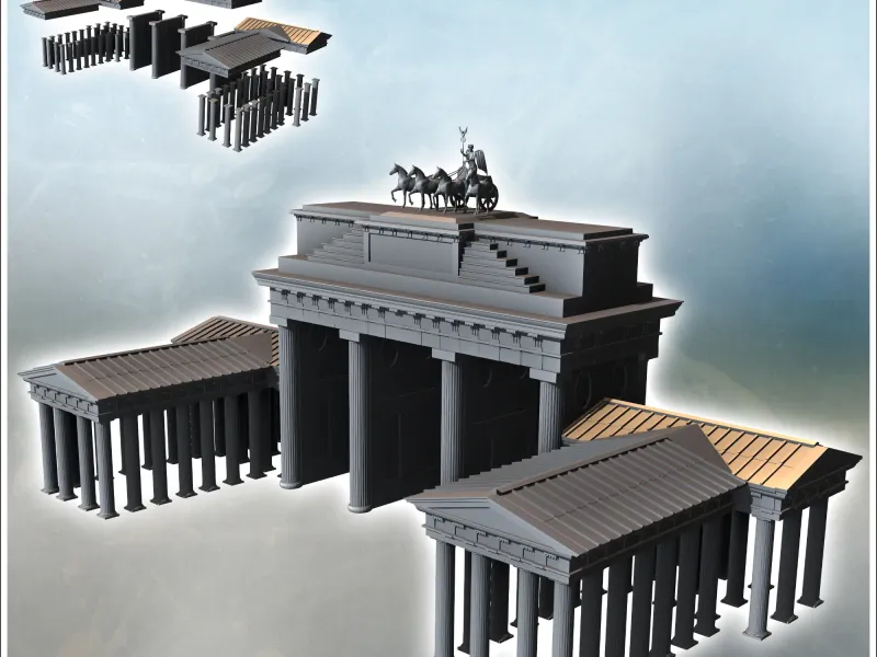Monumento ao Portão de Brandenburgo (Berlim, Alemanha) - miniaturas de guerra