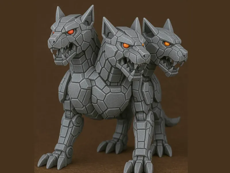 Mecha Cerberus Statue