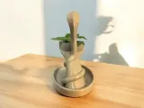 FLOWER POT - CANDLE HOLDER - SNAKE BOWL DECOR – HAND SCULPTU-1
