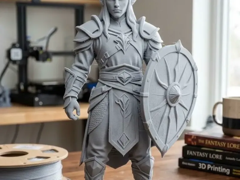 elf warrior with shield
