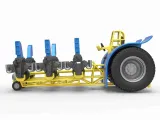 Pulling tractor with 6 engines V8 Version 1 Scale 1:25-4