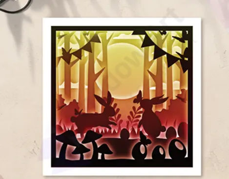 Easter Bunny 3D Shadow Box