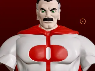 Omniman bust