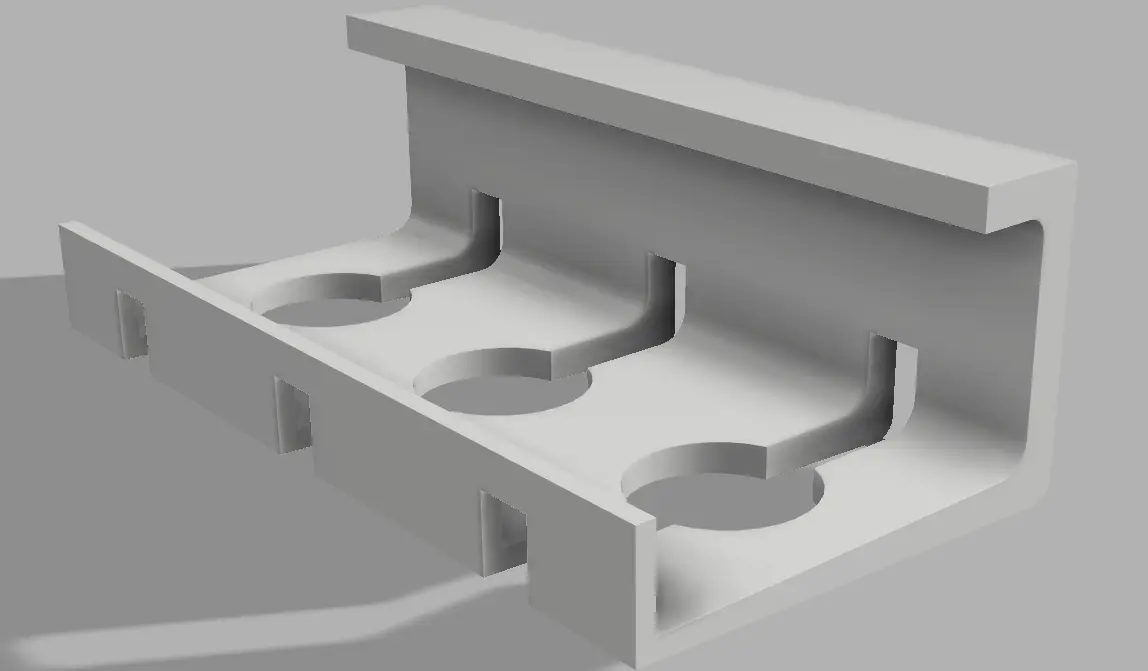 Under desk cable management tray