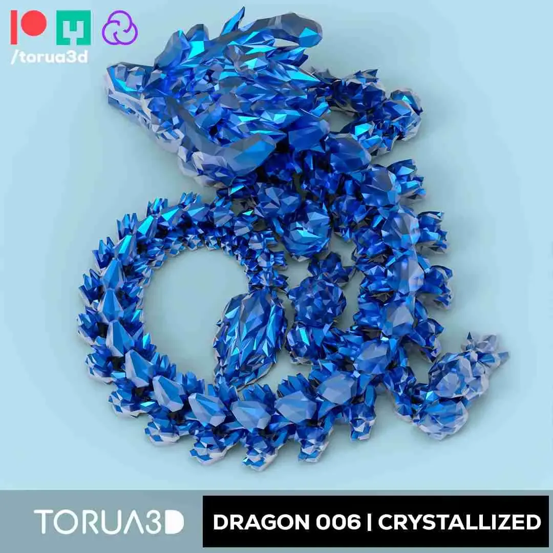 Articulated Dragon 006 Crystallized