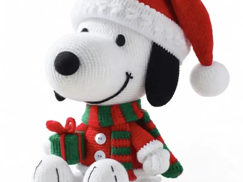 Knitted Noel Baba Snoopy