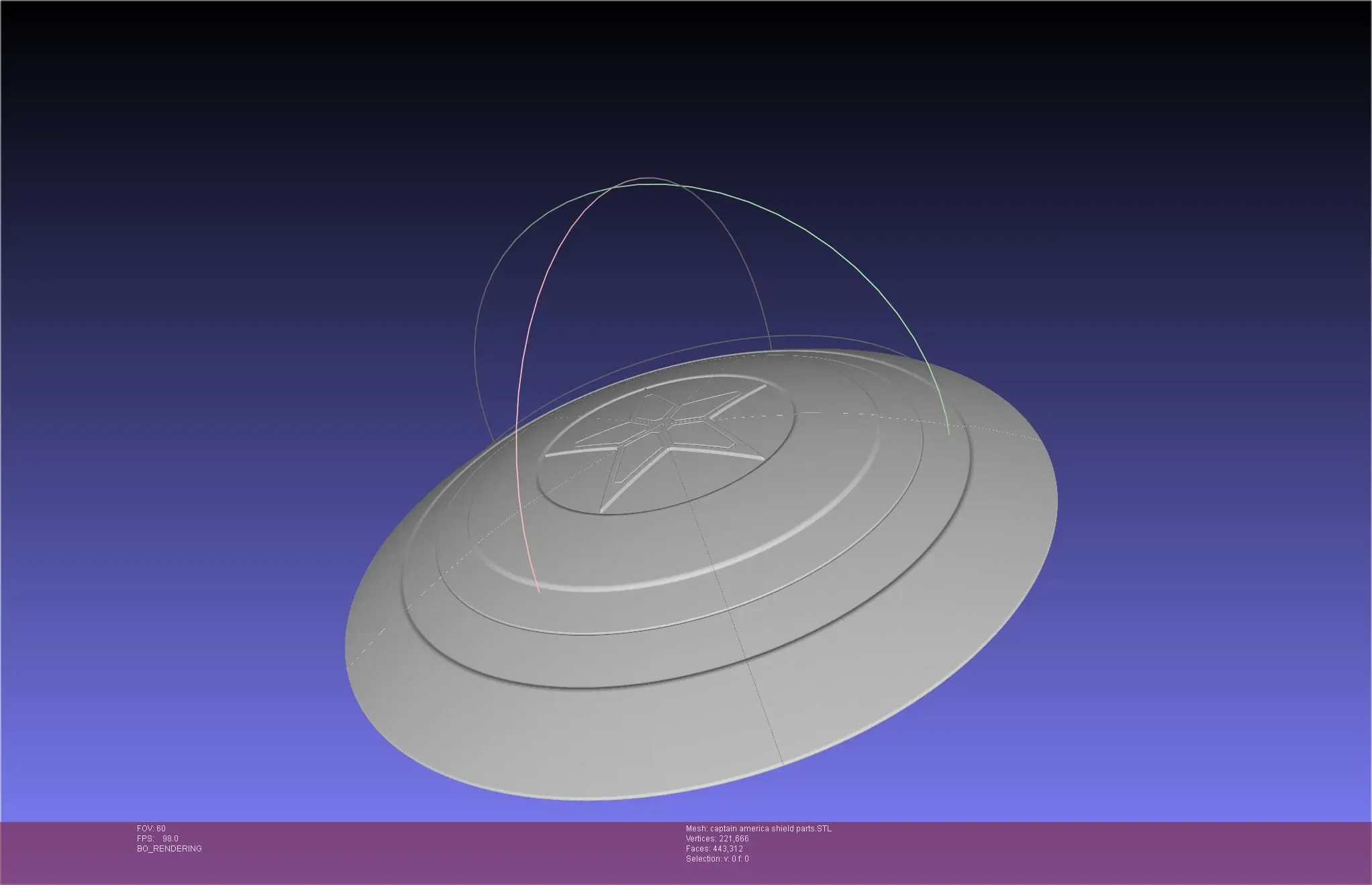 Captain America Shield Printable Assembly