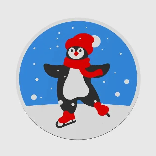 Penguin Ice Skating Coaster
