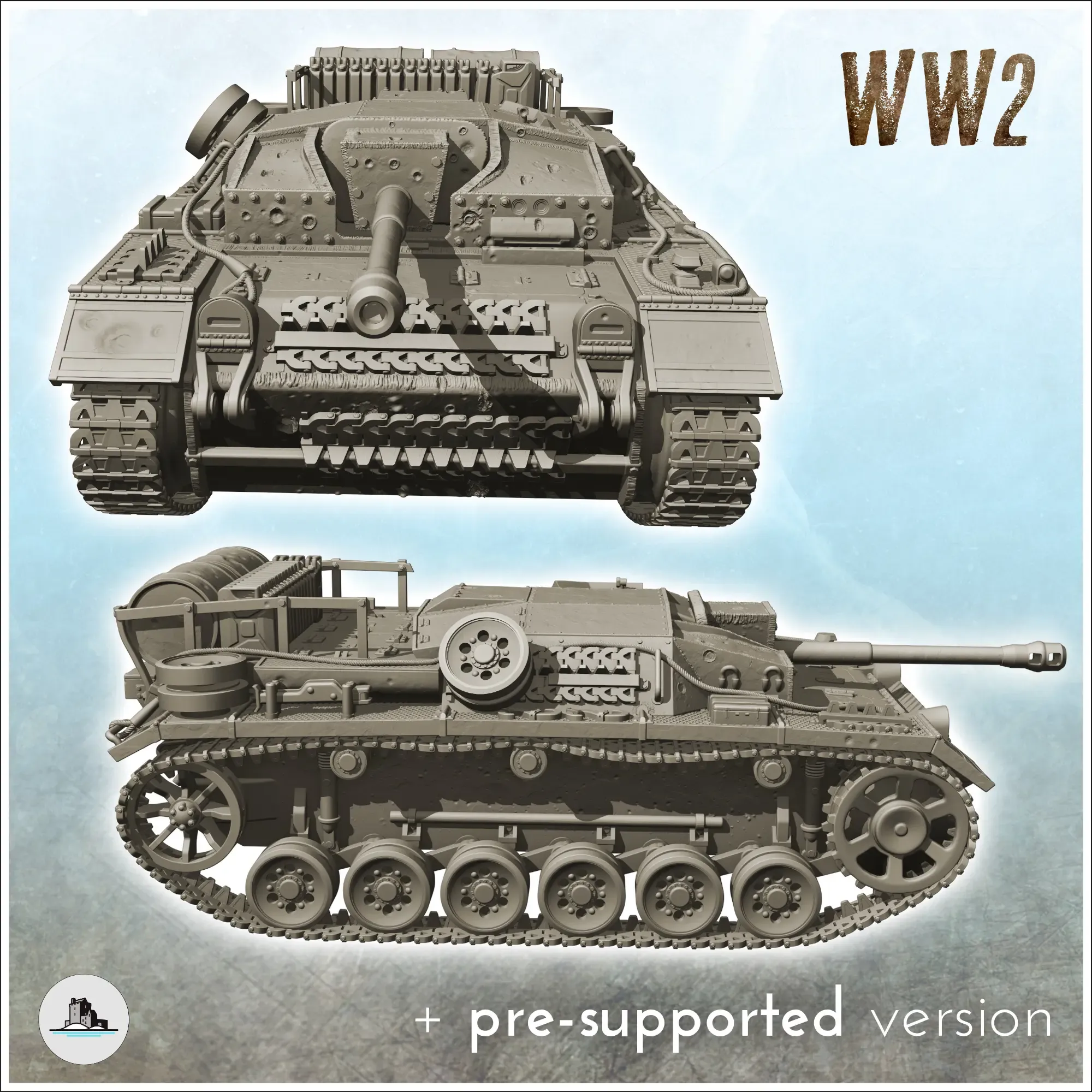 StuG III Ausf. G - WW2 German Flames of War Bolt Action