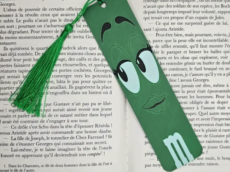 Bookmark M&M's Vert