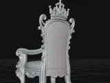royal throne with crown-2