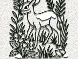 deer meadow wall art home decor-0