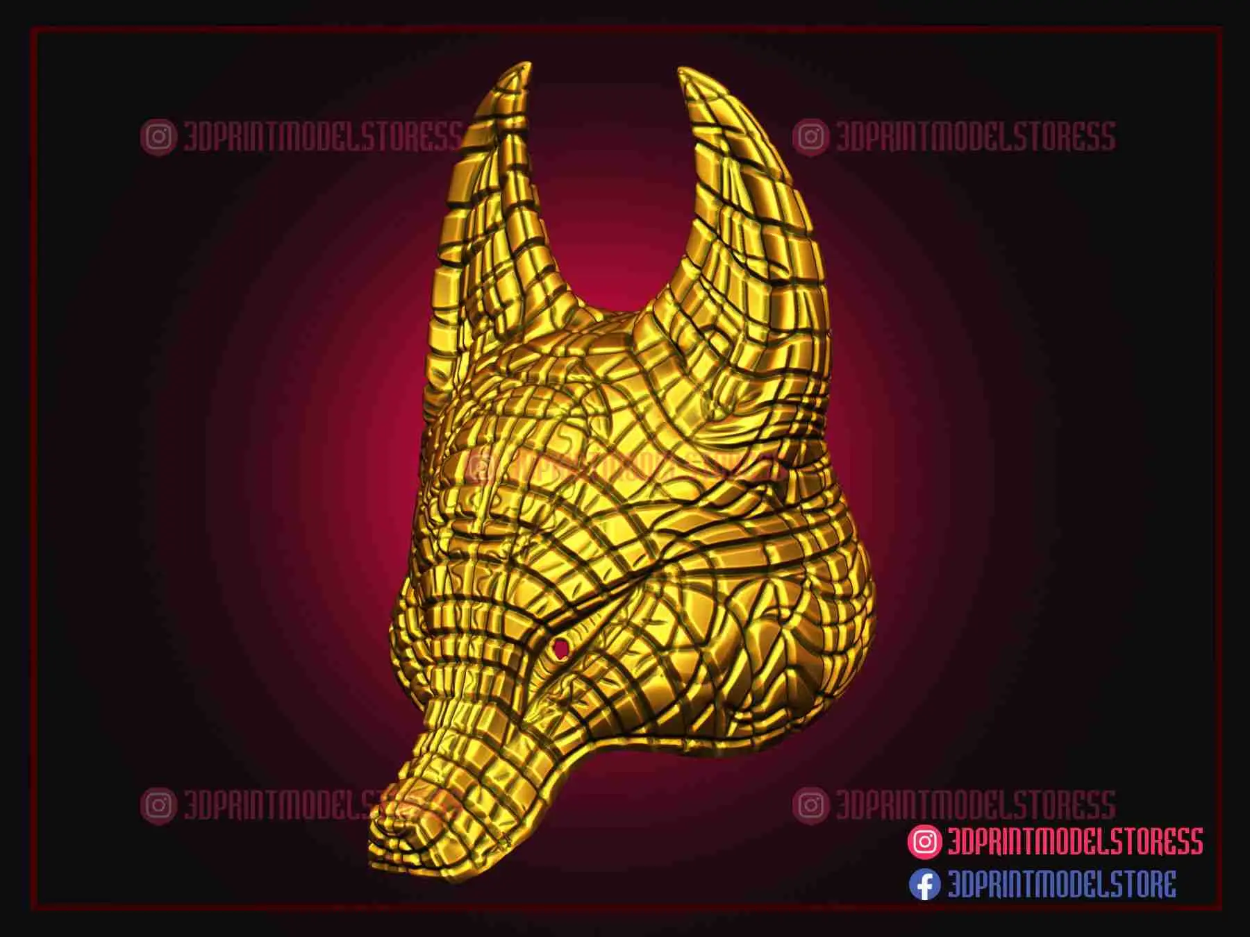 Squid Game Mask - Fox Vip Mask - Kitsune Mask for Cosplay