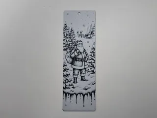 Santa in Forest Christmas Bookmark