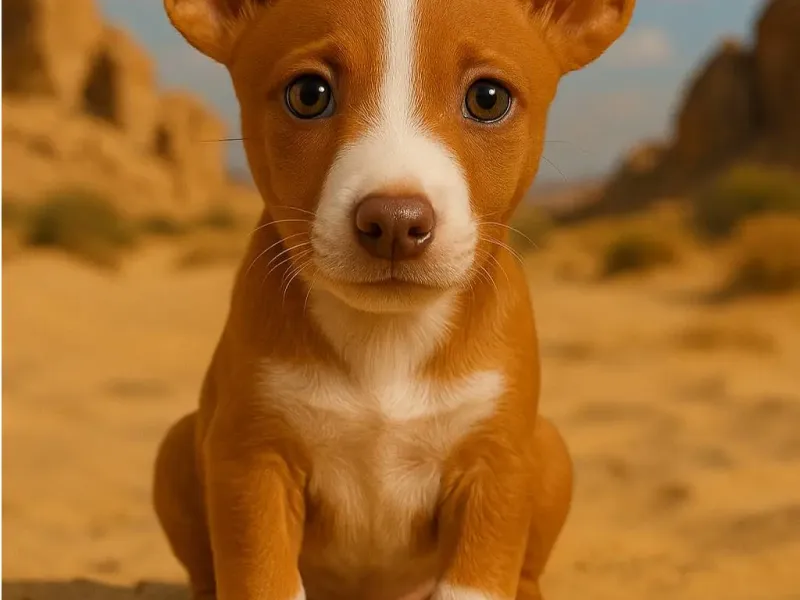 Podenco Canario Cachorro – Aventura en la Playa