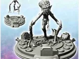 Alien creature with triple legs and fangs (14) - science fic-1