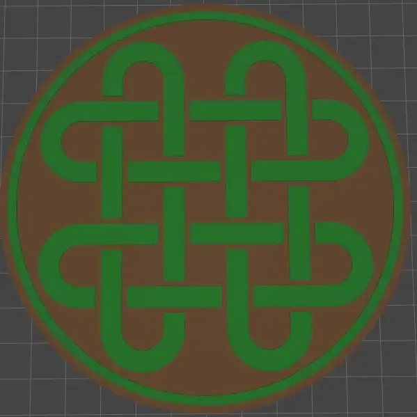 Irish Celtic Solomon's Knot Coaster