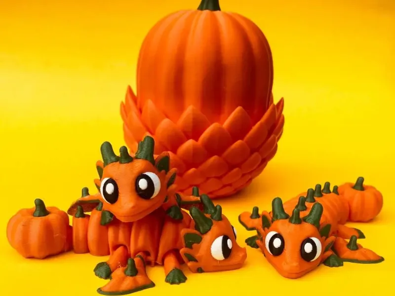 Flexi Pumpkin Dragon And Egg Box