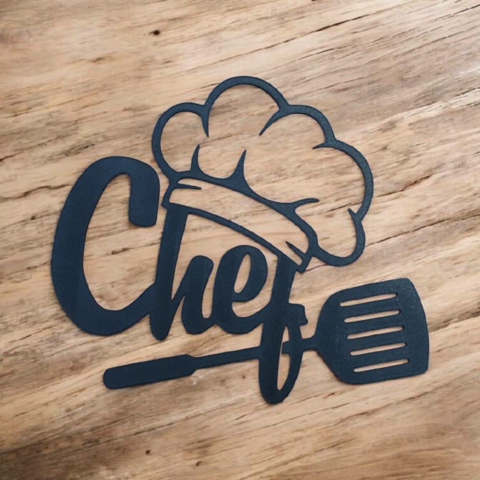 3D Printer Files | 3MF File | Chef 2d kitchen wall decor