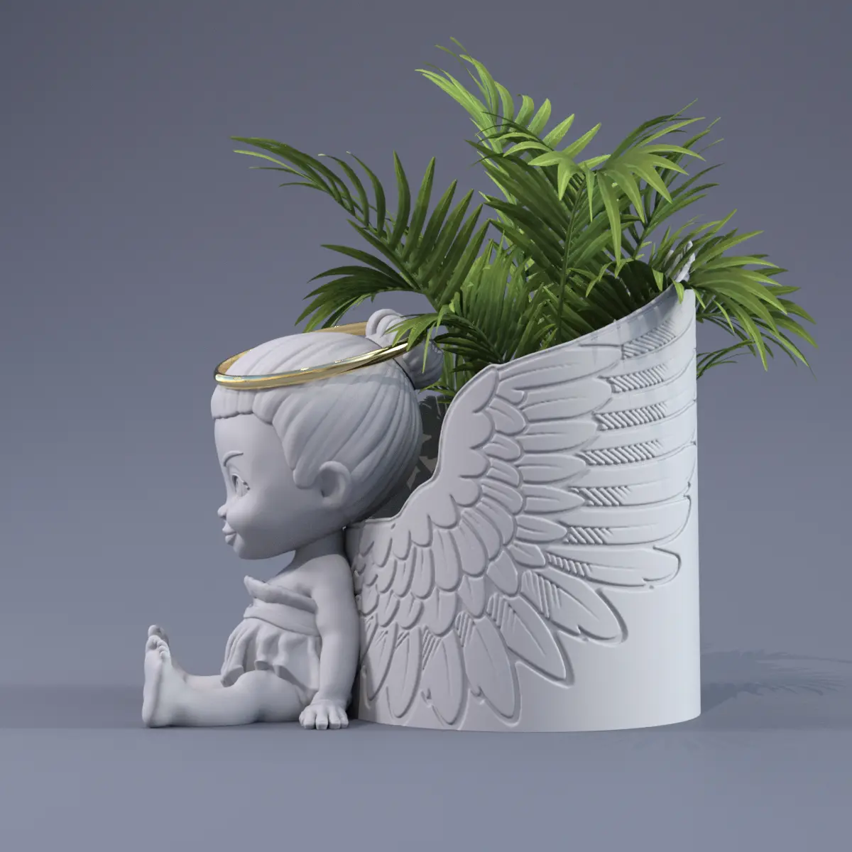 ANGEL GIRL FLOWER POT