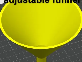 Adjustable funnel