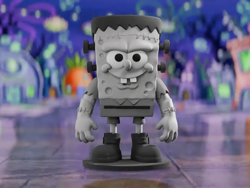 FrankenBob Monster - Halloween-Cartoonfigurine