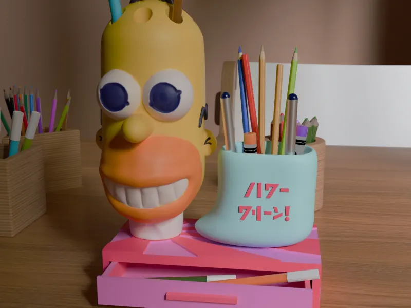 JAPANESE HOMER PENCIL HOLDER