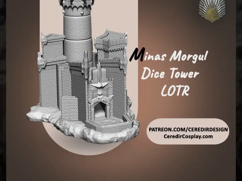 Minas Morgul Dice tower lord of the rings 3D DIGITAL DL
