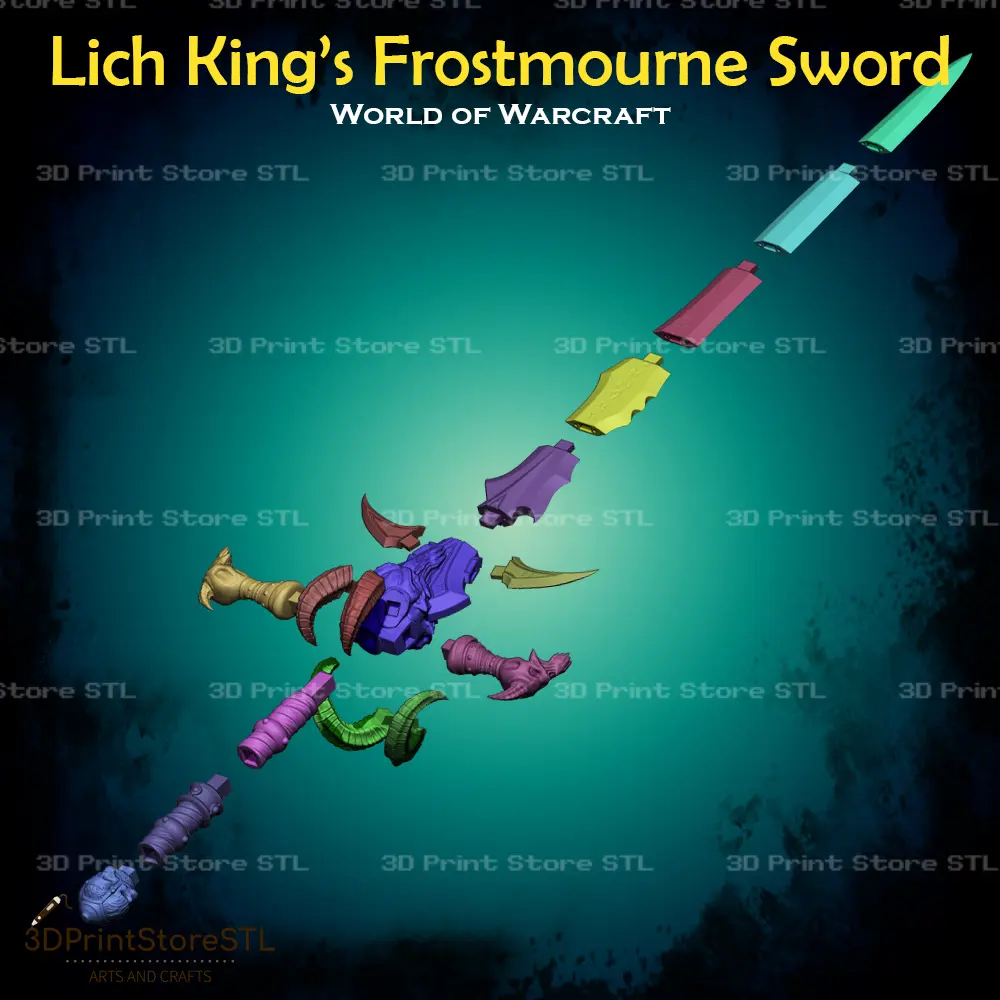 Lich King Frostmourne Cosplay World Of Warcraft - STL File