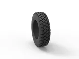 Military truck tire 10 Scale 1:24-7