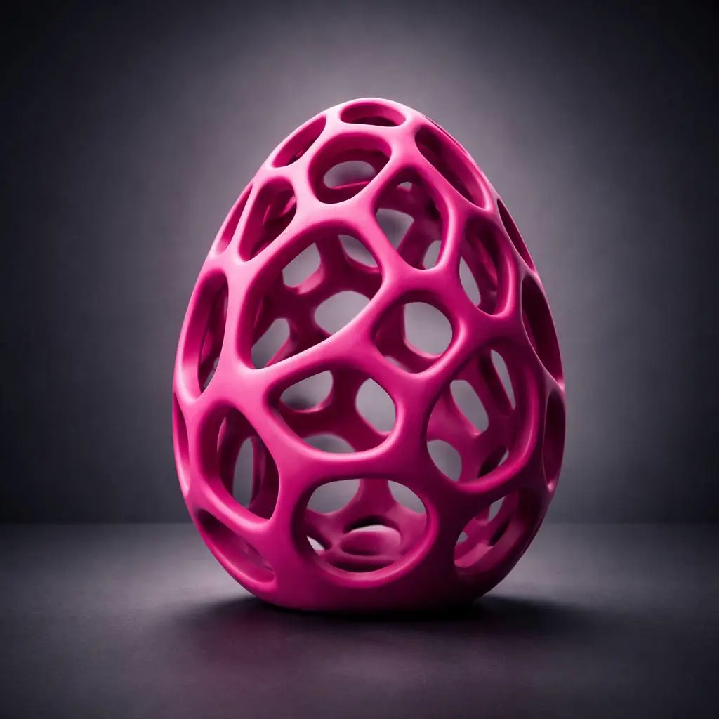 The "Voronoi" Tech-Egg (Desktop Sculpture)