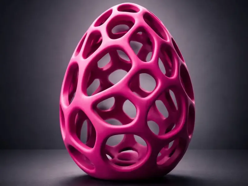 The "Voronoi" Tech-Egg (Desktop Sculpture)