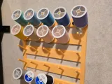 25-Spool Sewing Thread Rack |Heavy Duty & Flush Mount-0