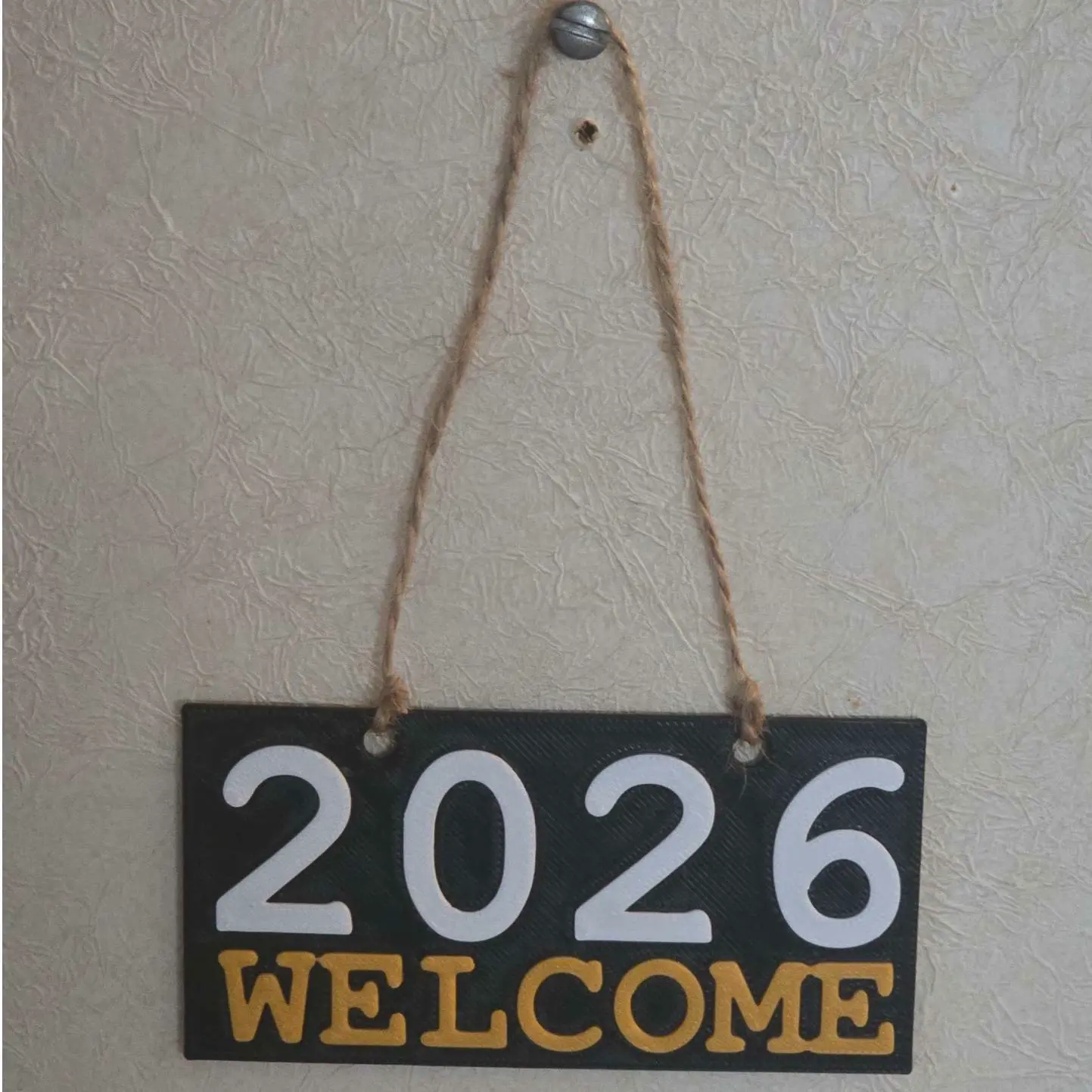 Welcome 2026 Plate
