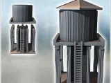 Water tank on wooden structure with metal faucet (2) - minia-2