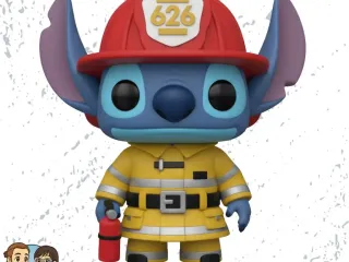 Funko Pop Fan Art Stitch firefighter
